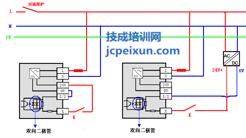 pnp传感器接线示意图图片