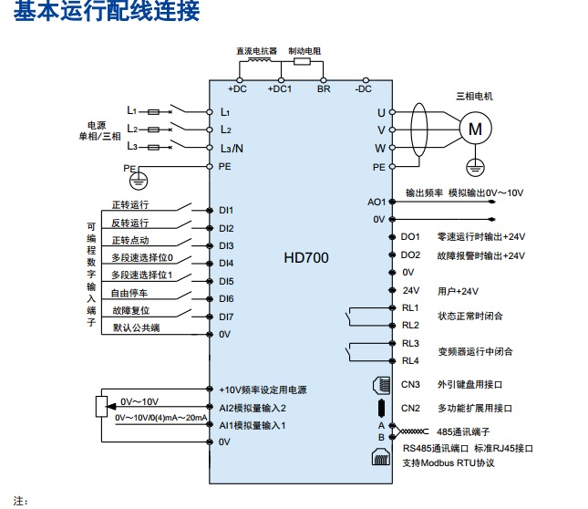 佳乐变频器接线图图片